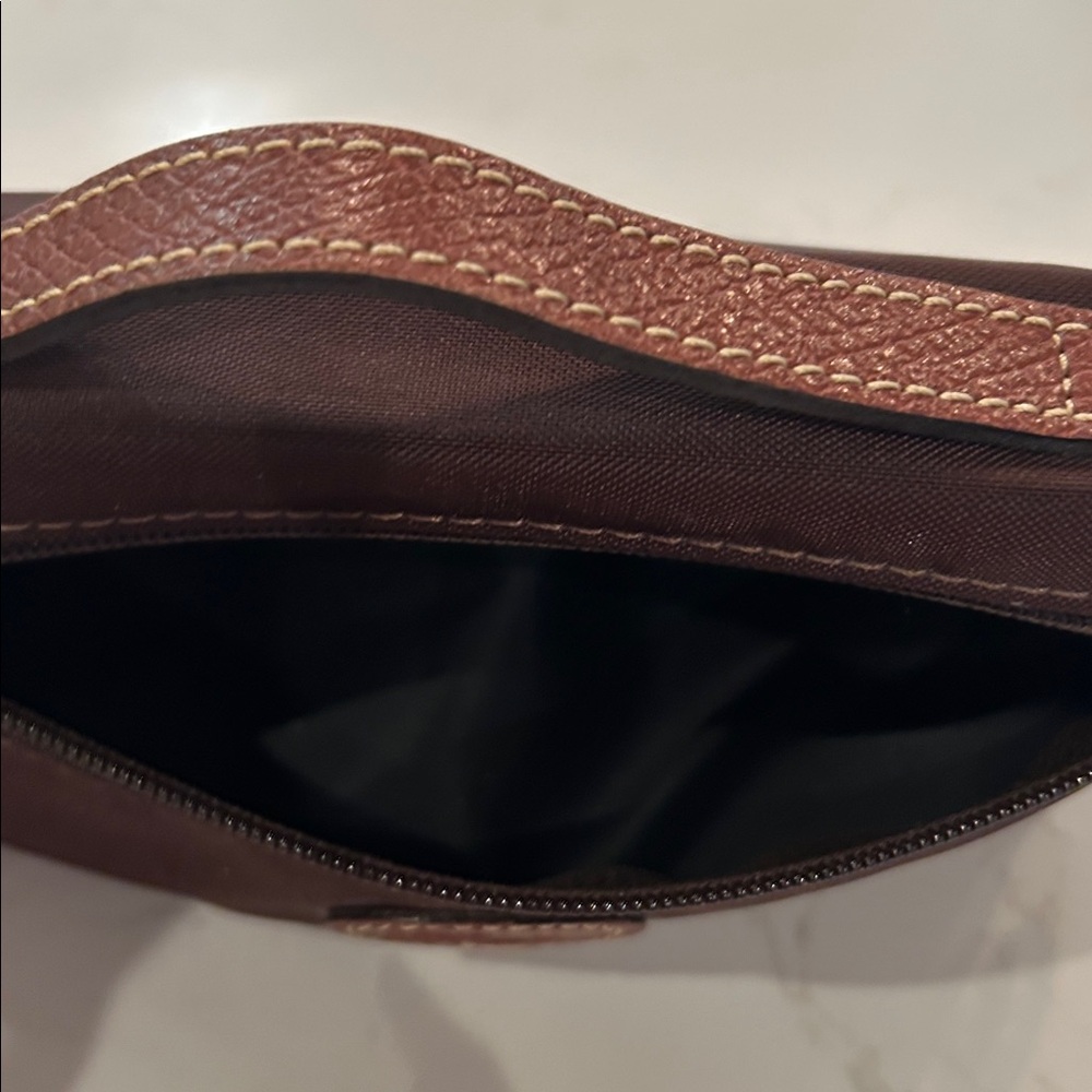 Longchamp Le Pilage Cosmetic Case Pouchette in brown - Picture 5 of 10